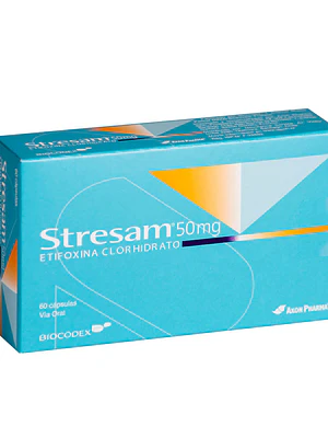 Stresam Etifoxina Clorhidrato 50 mg 60 Cápsulas.