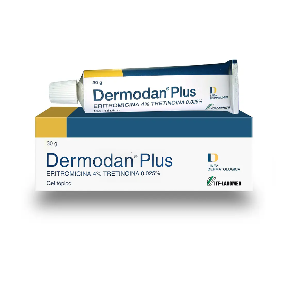 Dermodan Plus Eritromicina, Tretinoina Gel tópico 30 g 1