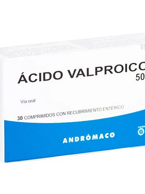 Ácido Valproico 500 mg 30 Comprimidos recubiertos.