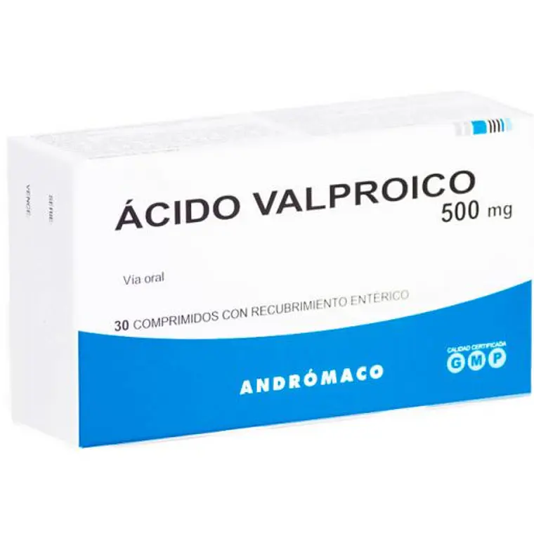 Ácido Valproico 500 mg 30 Comprimidos recubiertos. 1