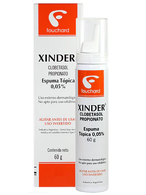 Xinder Clobetasol 0,05 % Espuma tópica 60 g.