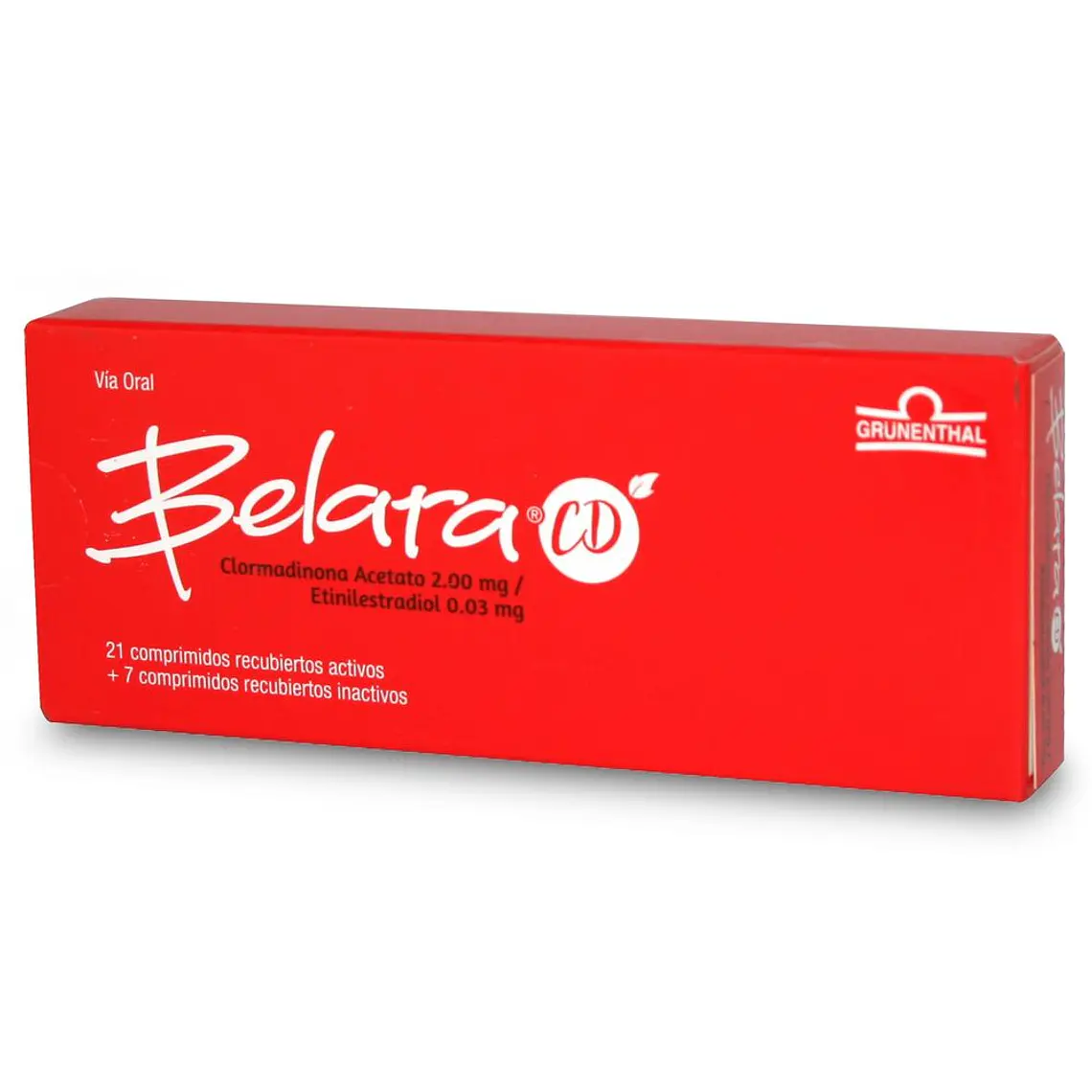 Belara CD Clormadinona, Etinilestradiol 28 Comprimidos. 1
