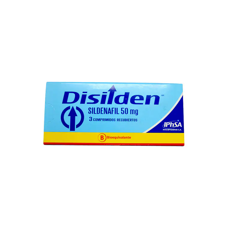 Disilden (B) Sildenafil 50 mg 3 Comprimidos recubiertos. 1