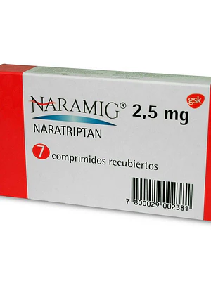 Naramig Naratriptan 2,5 mg 7 Comprimidos recubiertos.