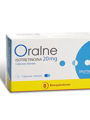 Oralne (B) Isotretinoína 20 mg 30 Cápsulas blandas.
