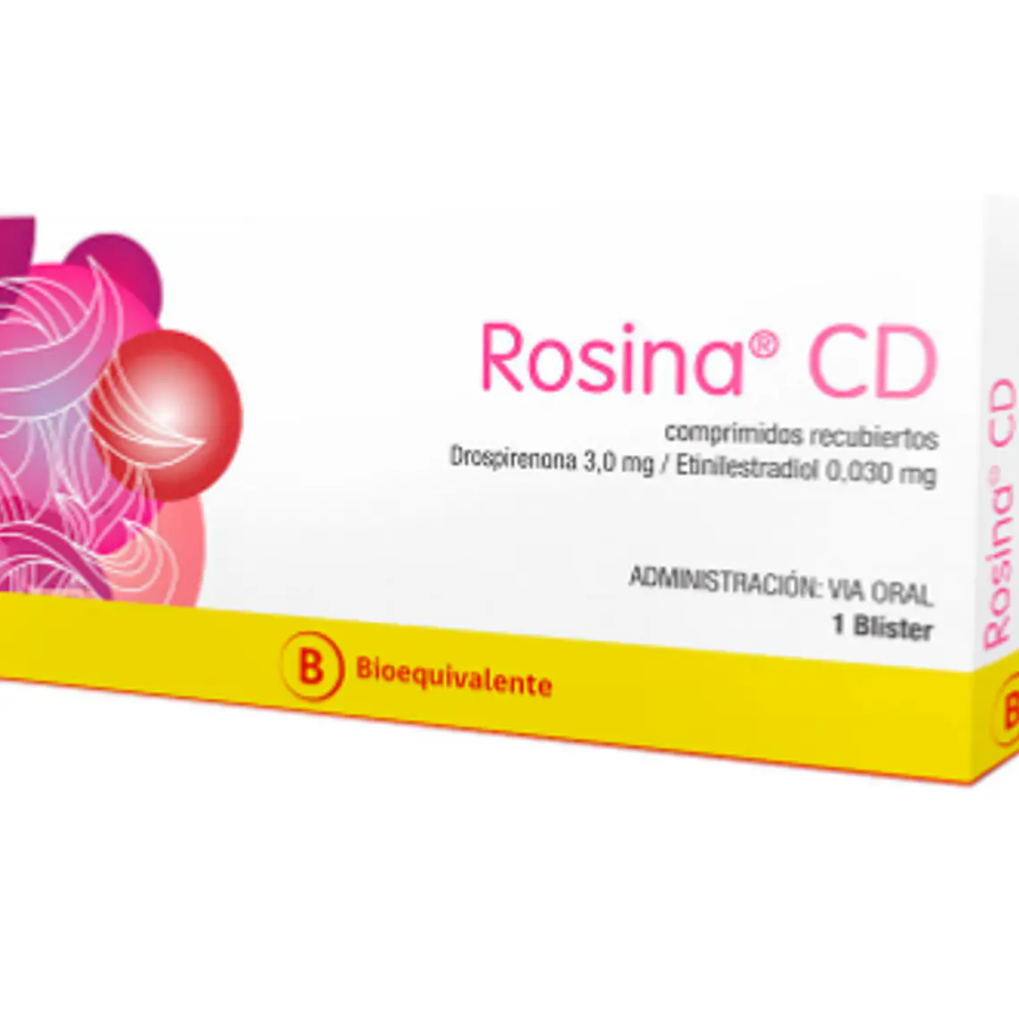 Rosina CD (B) Drospirenona, Etinilestradiol 28 Comprimidos. 1