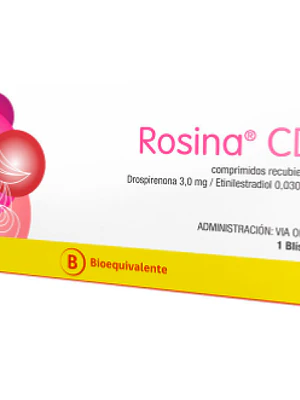 Rosina CD (B) Drospirenona, Etinilestradiol 28 Comprimidos.
