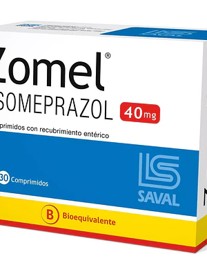 Zomel (B) Esomeprazol 40 mg 30 Comprimidos recubiertos.