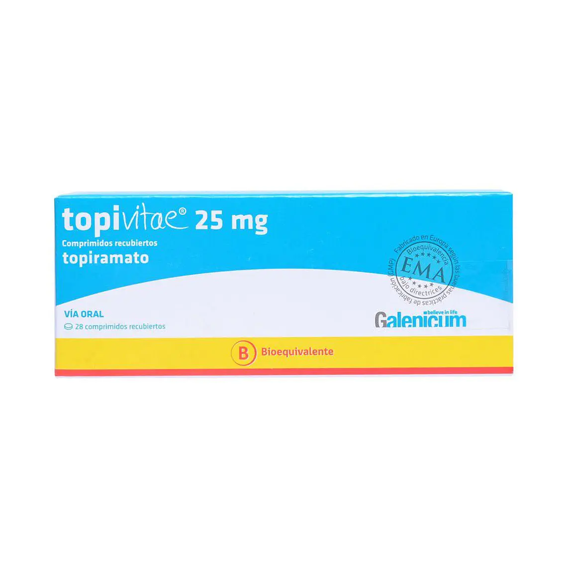Topivitae (B) Topiramato 25 mg 28 Comprimidos recubiertos. 1