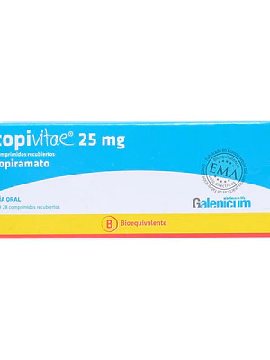 Topivitae (B) Topiramato 25 mg 28 Comprimidos recubiertos.