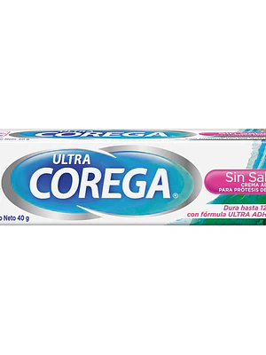 Corega Ultra Crema adherente 40 g. Sin sabor