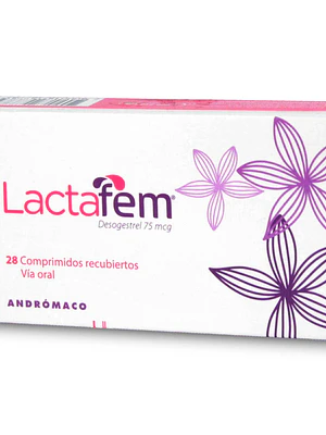 Lactafem Desogestrel 75 mcg 28 Comprimidos recubiertos.