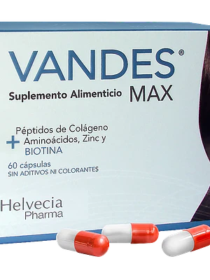 Vandes Max Suplemento alimenticio 60 Cápsulas.