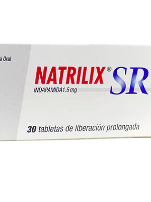 Natrilix SR Indapamida 1,5 mg 30 Comprimidos.