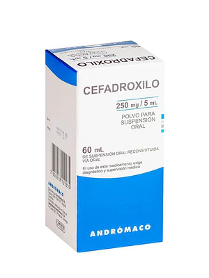 Cefadroxilo 250mg/5 ml Polvo Para Suspensión Oral 60 ml.