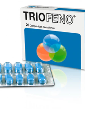 Triofeno 200 mg 20 Comprimidos recubiertos.