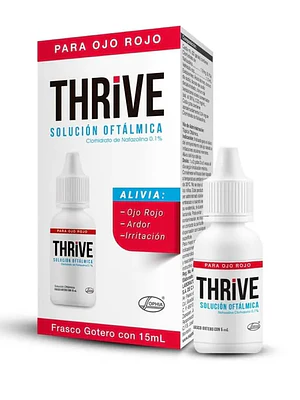 Thrive Nafazolina 0,1 % Solución oftálmica 15 ml.