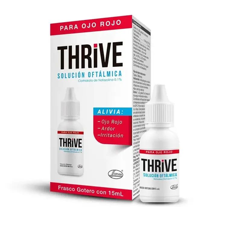 Thrive Nafazolina 0,1 % Solución oftálmica 15 ml. 1