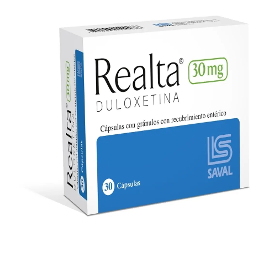 Realta Duloxetina 30 mg 30 Cápsulas. 1