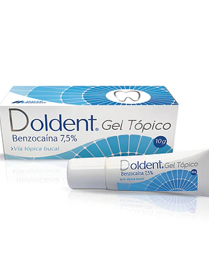 Doldent Benzocaína 7,5 % Gel tópico 10 g.