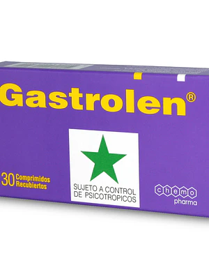 Gastrolen  2,5 / 5 mg 30 Comprimidos recubiertos. Medicamento controlado, venta presencial