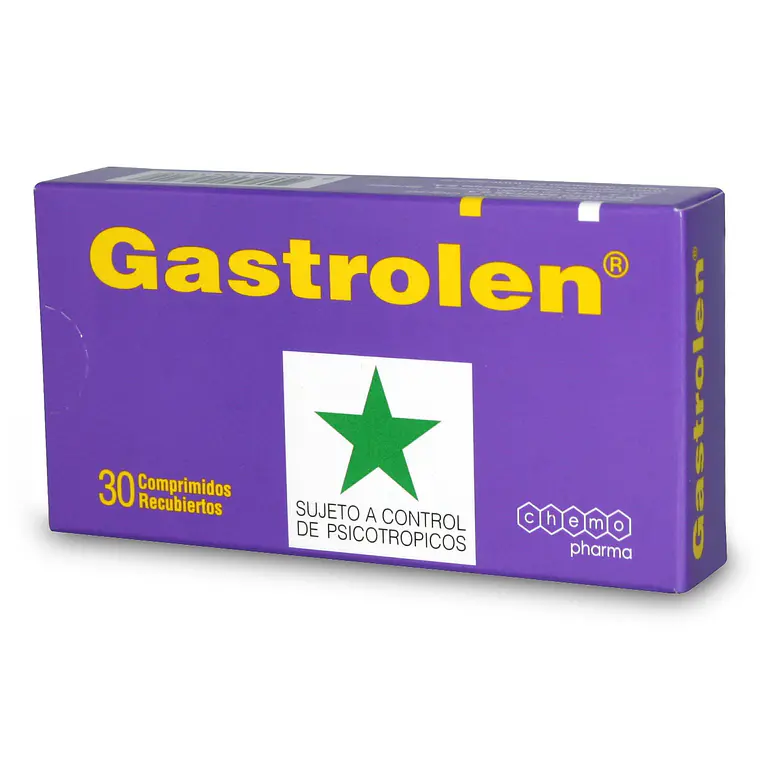 Gastrolen  2,5 / 5 mg 30 Comprimidos recubiertos. Medicamento controlado, venta presencial 1