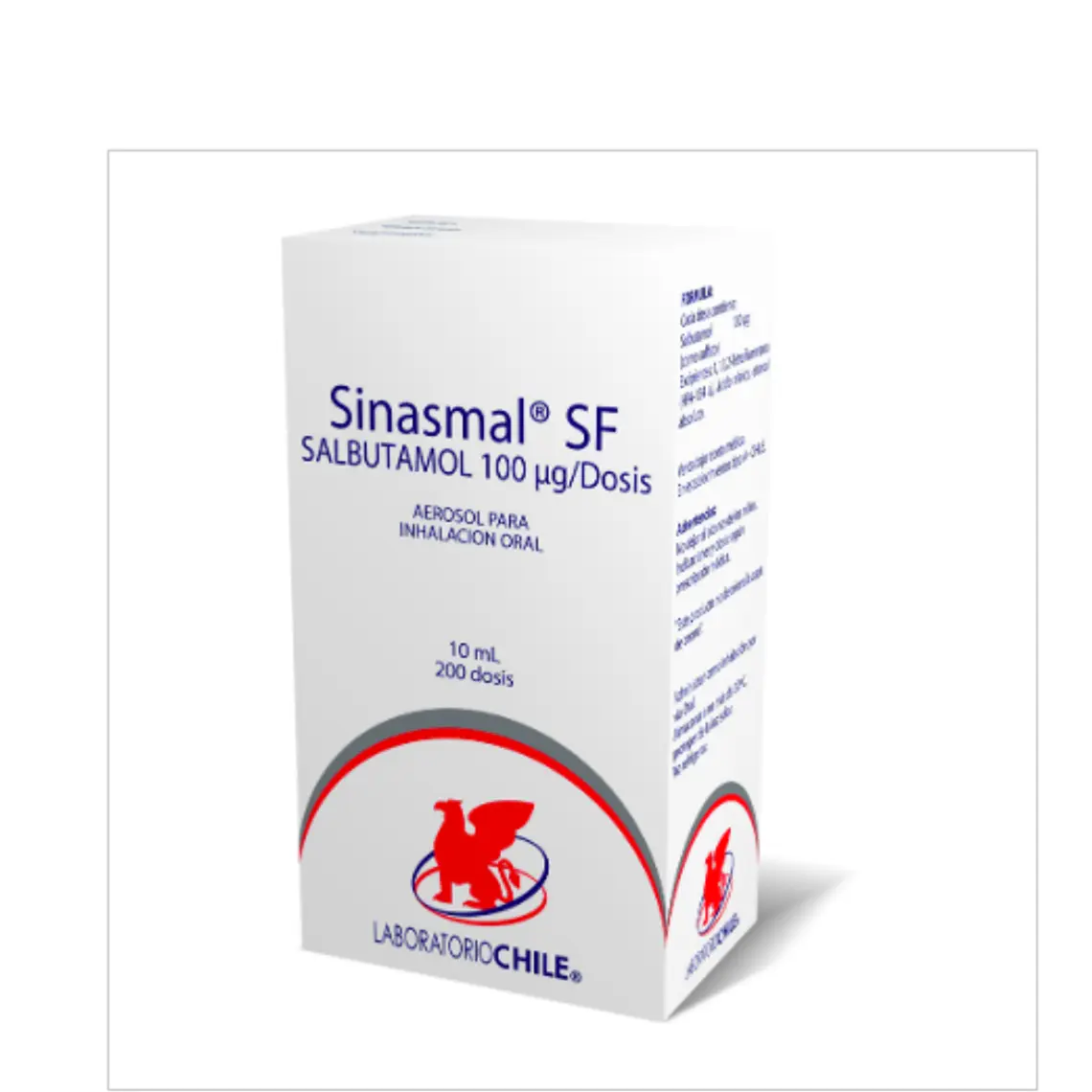 Sinasmal SF Salbutamol 100 mcg Inhalador 200 Dosis. 1