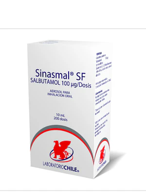 Sinasmal SF Salbutamol 100 mcg Inhalador 200 Dosis.
