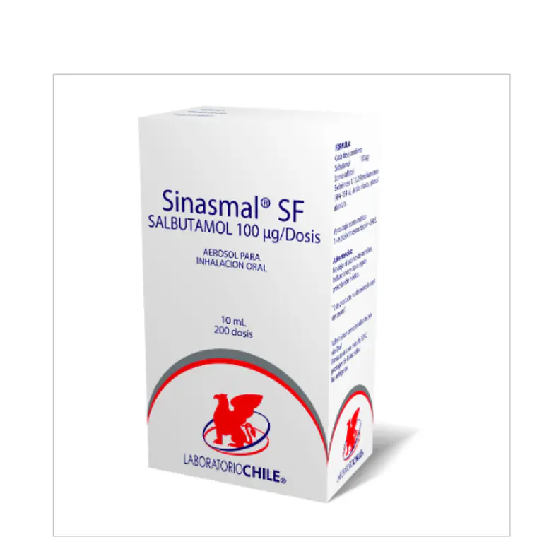 Sinasmal SF Salbutamol 100 mcg Inhalador 200 Dosis. 1