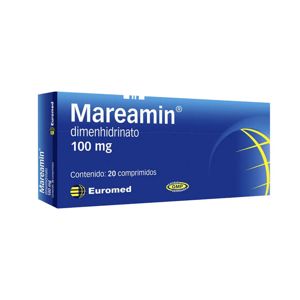 Mareamin Dimenhidrinato 100 mg 20 Comprimidos. 1