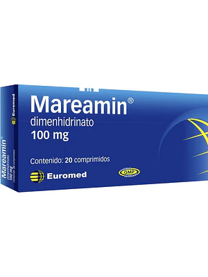 Mareamin Dimenhidrinato 100 mg 20 Comprimidos.