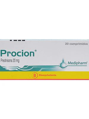 Proción (B) Prednisona 20 mg  20 Comprimidos.