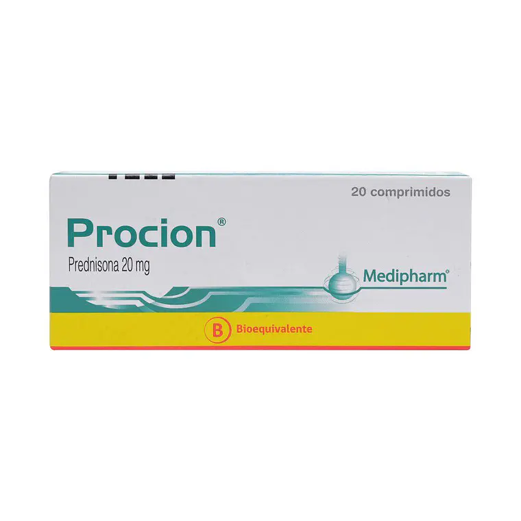 Proción (B) Prednisona 20 mg  20 Comprimidos. 1