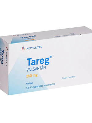 Tareg Valsartán 160 mg 56 Comprimidos recubiertos.