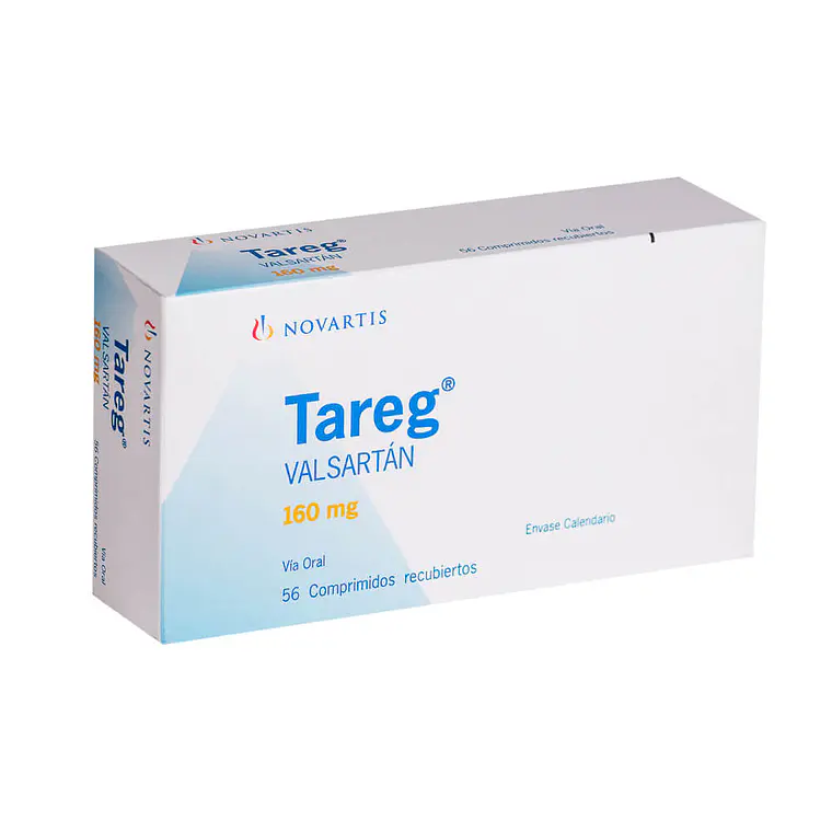 Tareg Valsartán 160 mg 56 Comprimidos recubiertos. 1