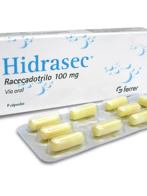 Hidrasec Racecadotrilo 100 mg 9 Cápsulas.