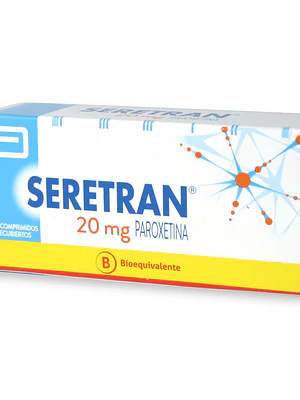 Seretran (B) Paroxetina 20 mg 30 Comprimidos recubiertos.