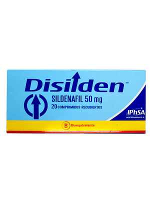 Disilden (B) Sildenafil 50 mg 20 Comprimidos recubiertos.