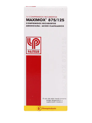 Maximox (B) 875/125 mg 14 Comprimidos recubiertos.