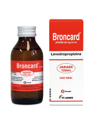 Broncard Levodropropizina 60 mg / 10 ml Jarabe 120 ml.