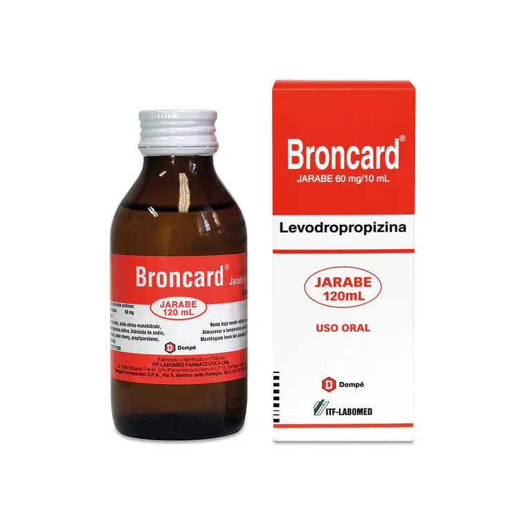 Broncard Levodropropizina 60 mg / 10 ml Jarabe 120 ml. 1