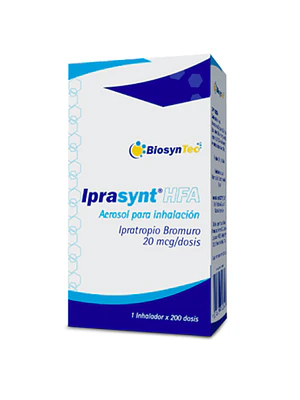 Iprasynt HFA  20 mcg Inhalador 200 Dosis.