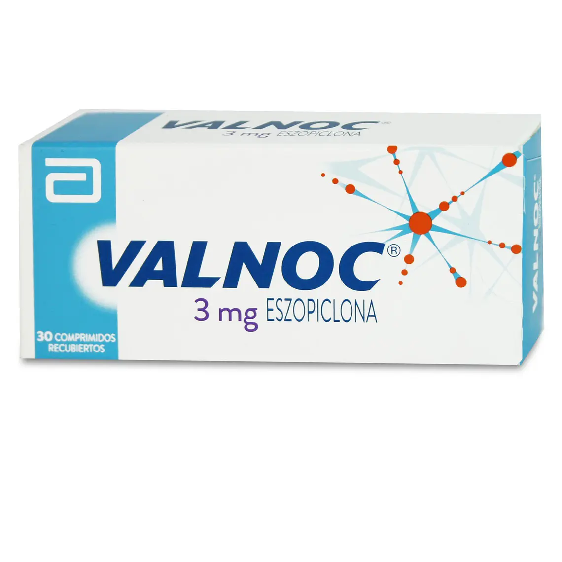 Valnoc Eszopiclona 3 mg 30 Comprimidos recubiertos. 1