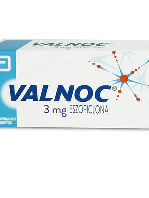 Valnoc Eszopiclona 3 mg 30 Comprimidos recubiertos.