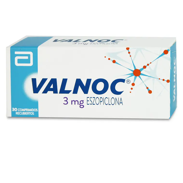 Valnoc Eszopiclona 3 mg 30 Comprimidos recubiertos. 1