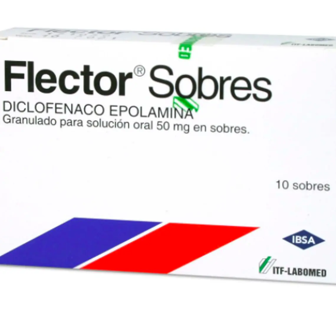 Flector Diclofenaco Epolamina 50 mg Solución oral 10 Sobres, 1