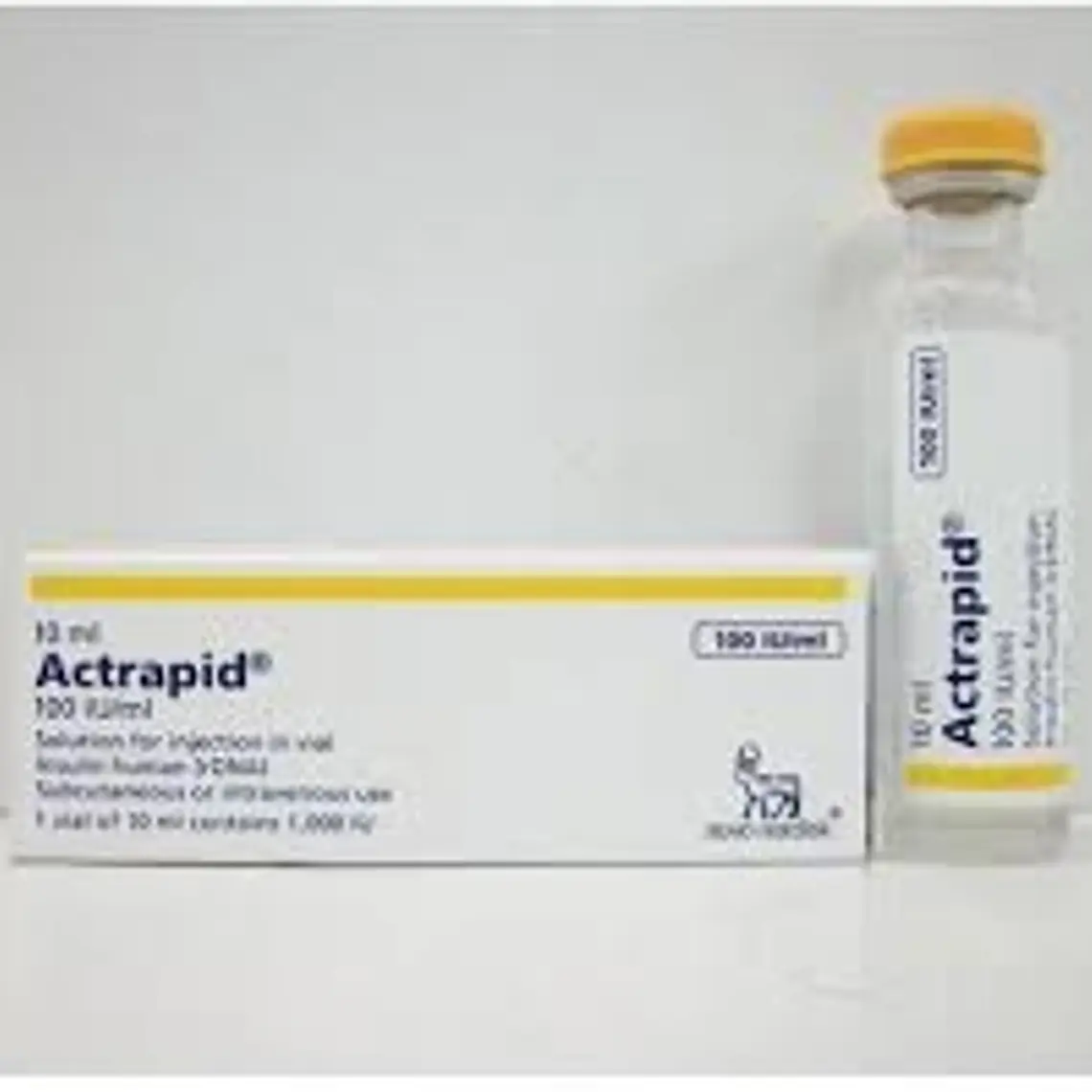 Actrapid Insulina humana Solución Inyectable 100 IU /ml 1 Unidad. 1