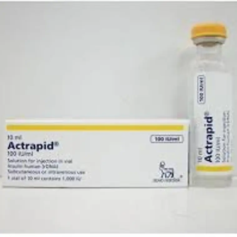 Actrapid Insulina humana Solución Inyectable 100 IU /ml 1 Unidad. 1