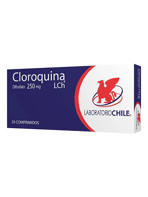 Cloroquina Difosfato  250 mg 20 Comprimidos.