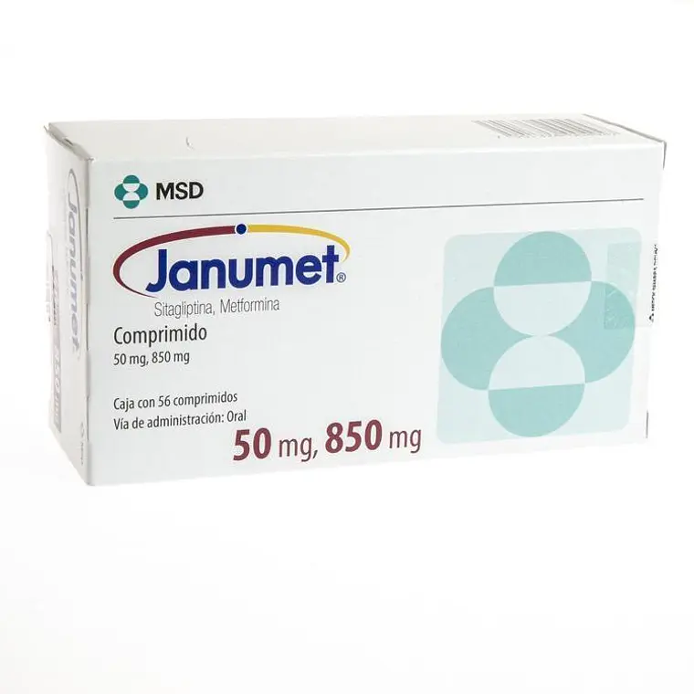 Janumet Sitagliptina Metformina 50/850 mg 56 Comprimidos. 1